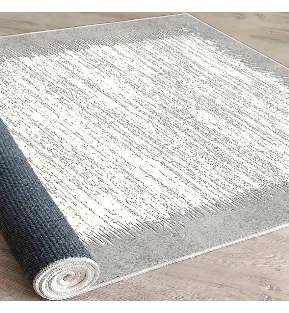 Tappeto, Crema, Grigio, 100% cotone, 80 x 50 cm