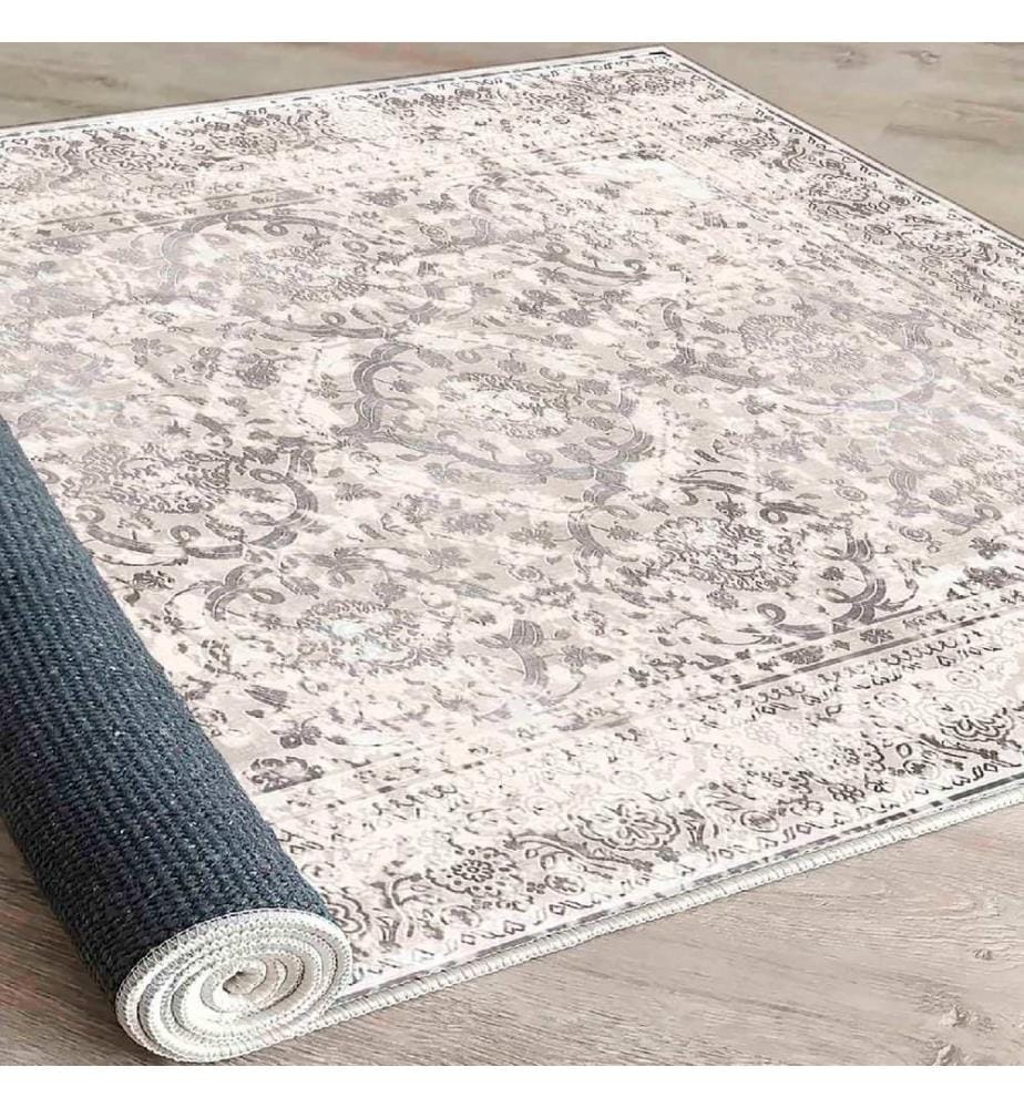 Tappeto, Crema, Visone, 100% cotone, 60 x 100 cm