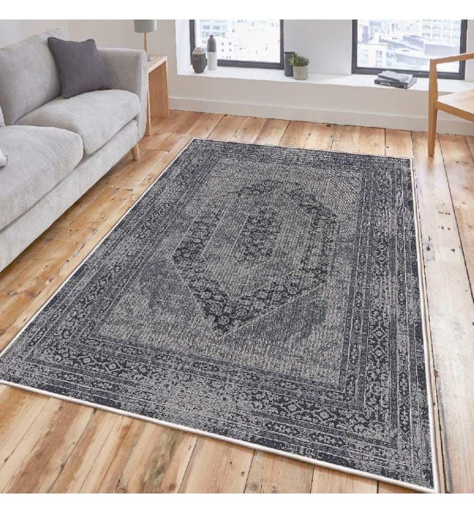 Tappeto, Grigio, Visone, 100% cotone, 60 x 100 cm