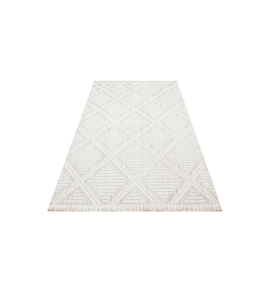 Tappeto, Grigio, Crema, 100% poliestere, 120 x 180 cm