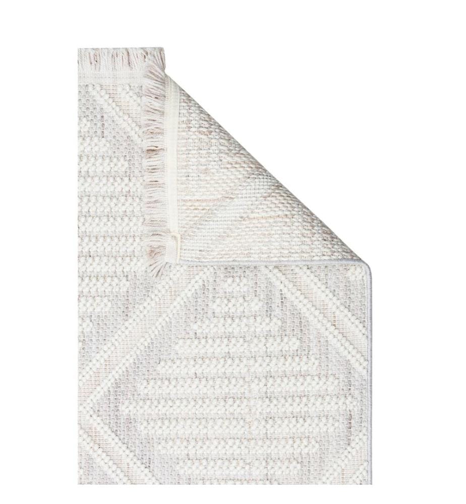 Tappeto, Grigio, Crema, 100% poliestere, 120 x 180 cm