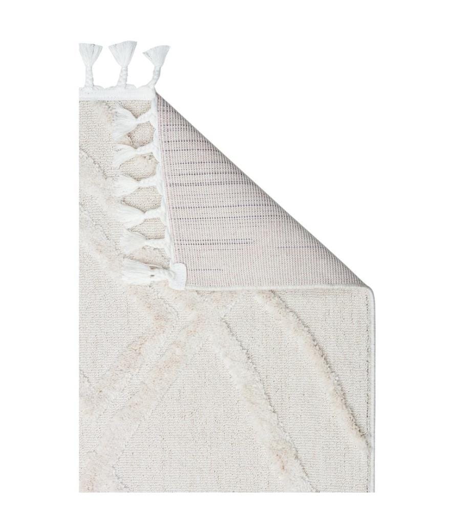 Tappeto, Bianco, 100% poliestere, 120 x 180 cm