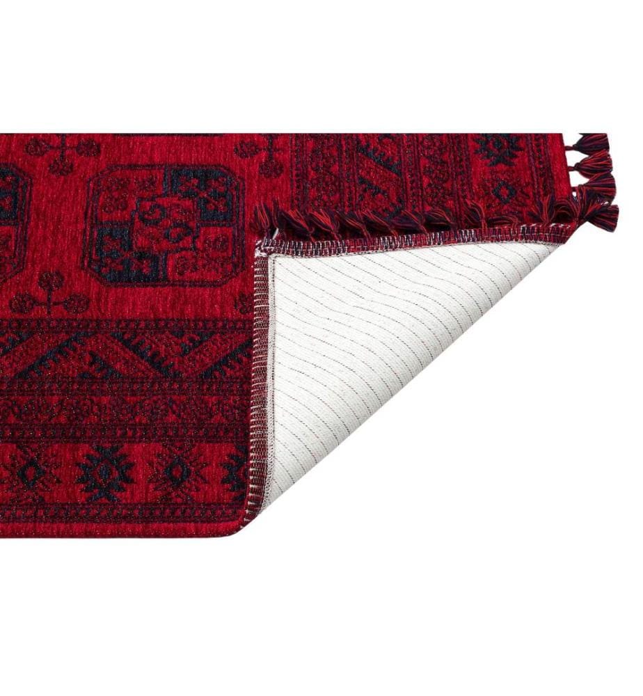 Carpet, Red, Dark Blue, 50% Acrylic / 50% Polyester, 120 x 180 cm