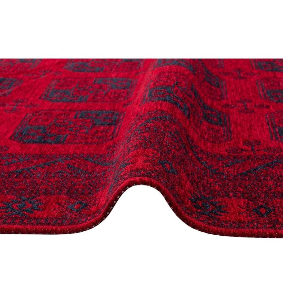 Carpet, Red, Dark Blue, 50% Acrylic / 50% Polyester, 120 x 180 cm