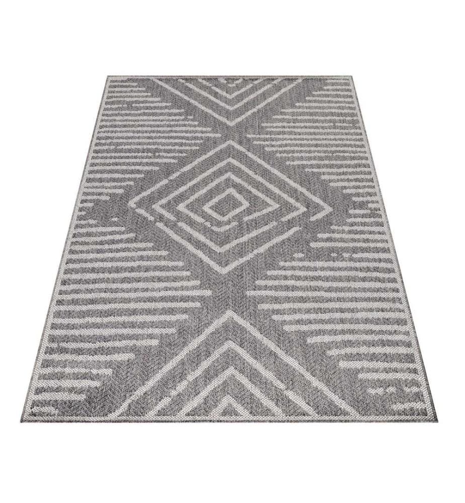 Tappeto, Grigio, 100% polipropilene, 120 x 170 cm