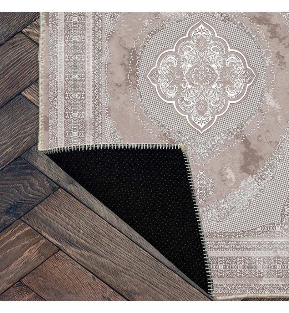 Tappeto, marrone, 70% cotone / 30% ciniglia, 80 x 50 cm