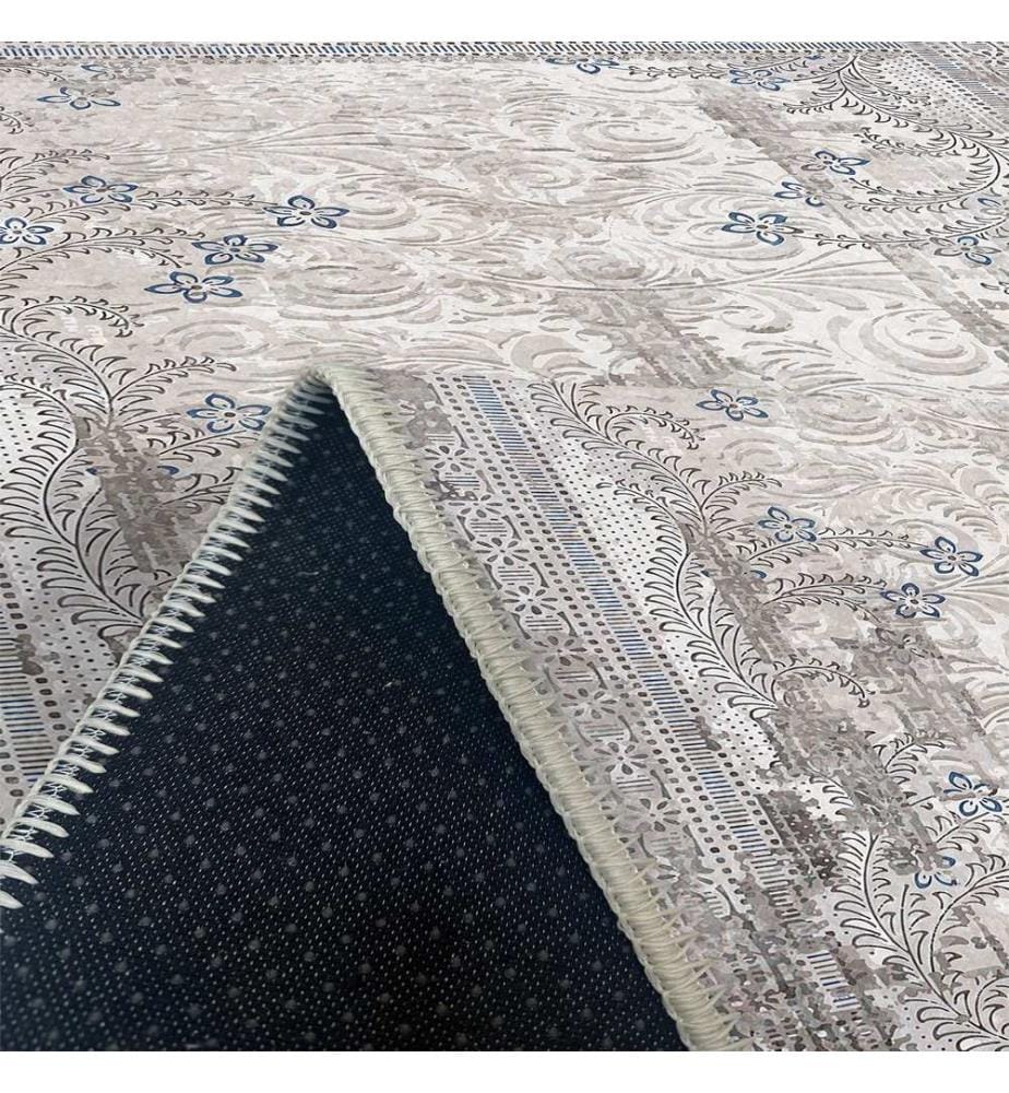 Tappeto, Grigio, 70% Cotone / 30% Ciniglia, 80 x 50 cm
