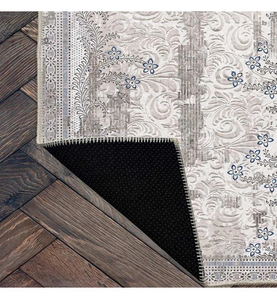 Tappeto, Grigio, 70% Cotone / 30% Ciniglia, 80 x 50 cm
