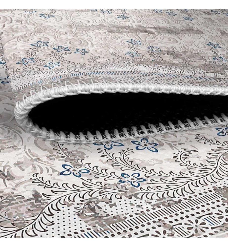 Tappeto, Grigio, 70% Cotone / 30% Ciniglia, 80 x 50 cm
