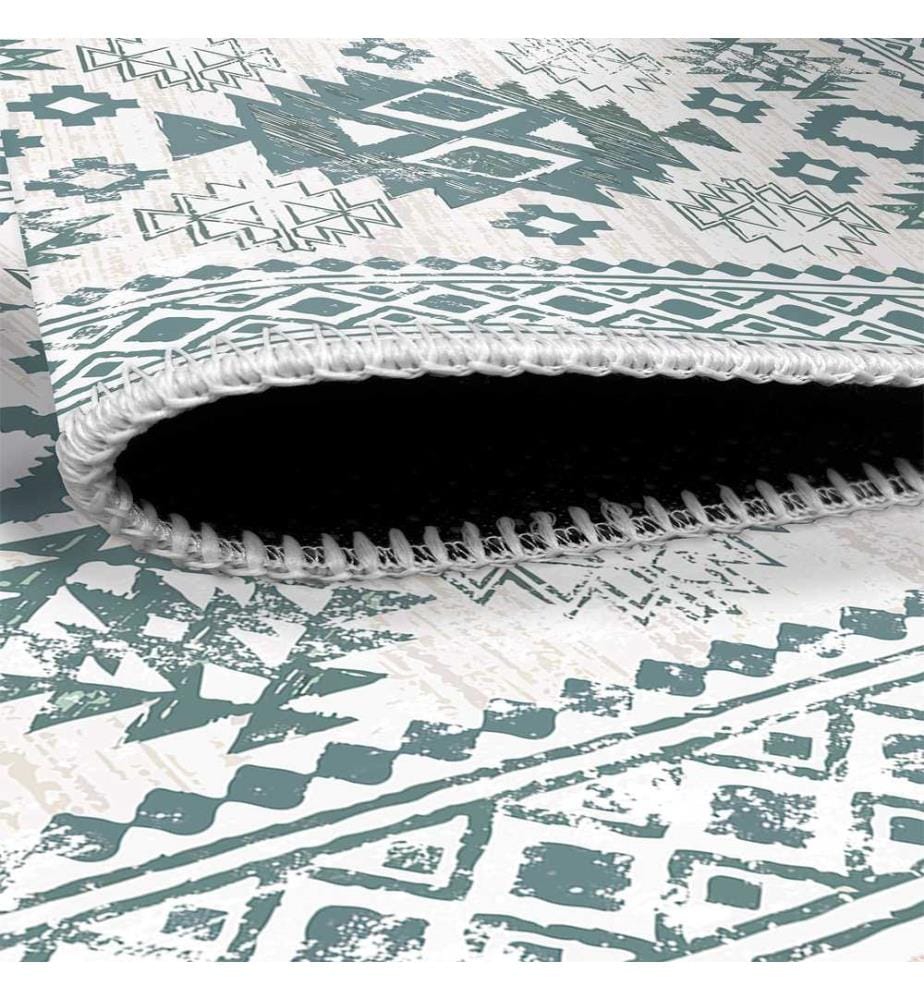 Tappeto, verde, 70% cotone / 30% ciniglia, 80 x 50 cm