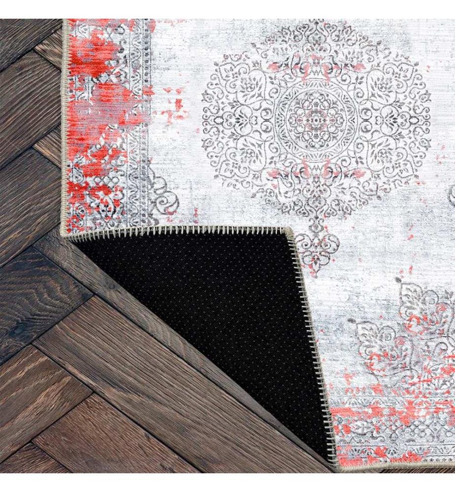 Tappeto, Grigio, 70% Cotone / 30% Ciniglia, 80 x 50 cm