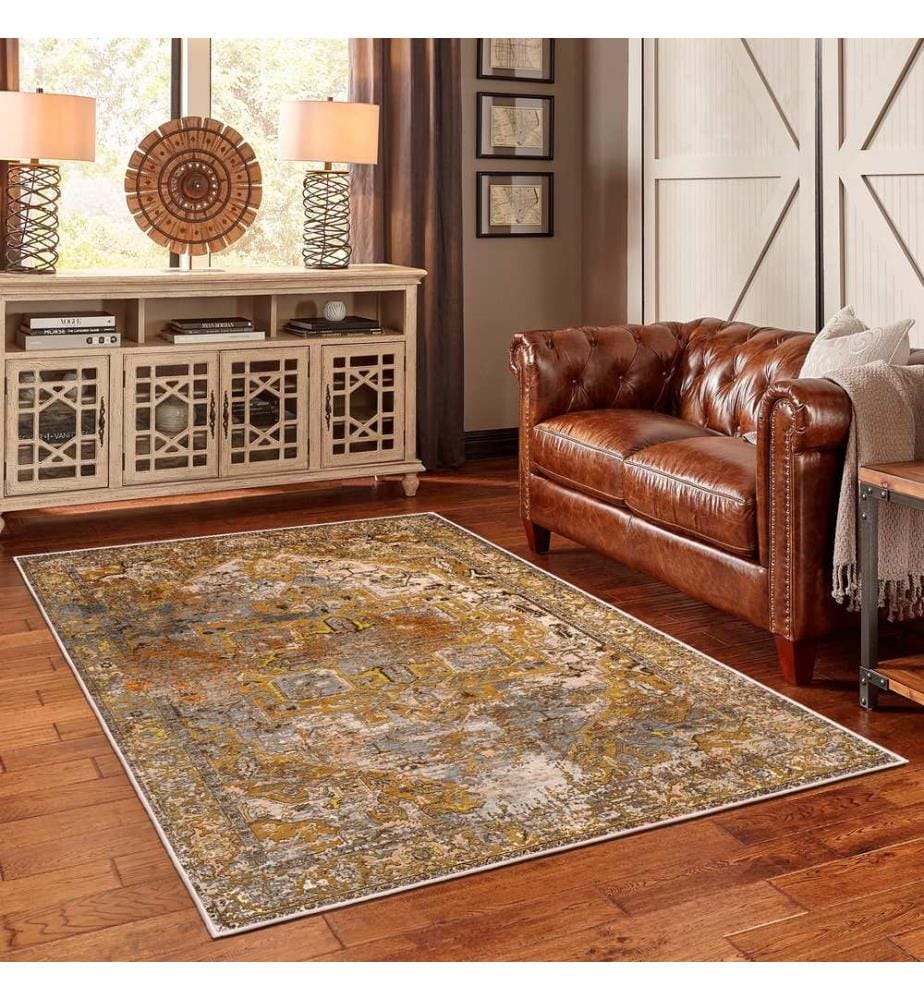 Tappeto, marrone, 70% cotone / 30% ciniglia, 80 x 50 cm