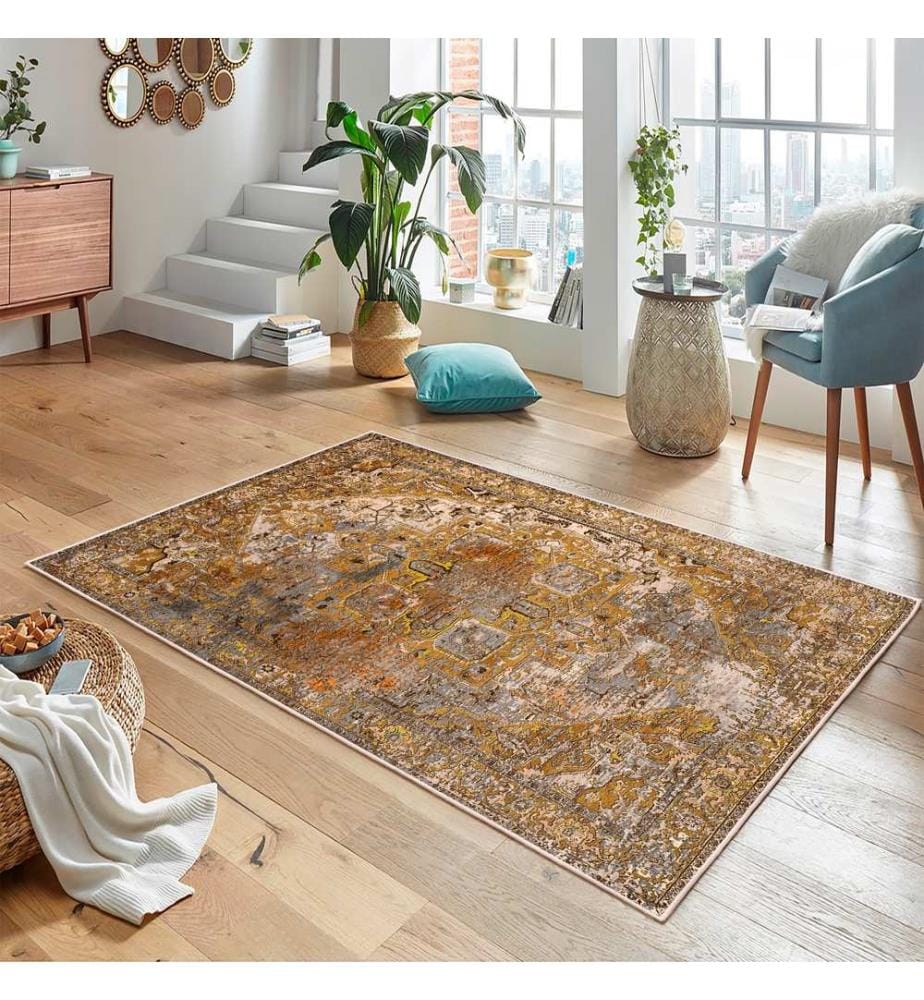 Tappeto, marrone, 70% cotone / 30% ciniglia, 80 x 50 cm