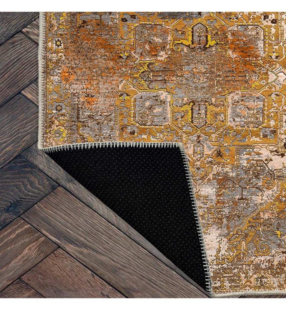 Tappeto, marrone, 70% cotone / 30% ciniglia, 80 x 50 cm
