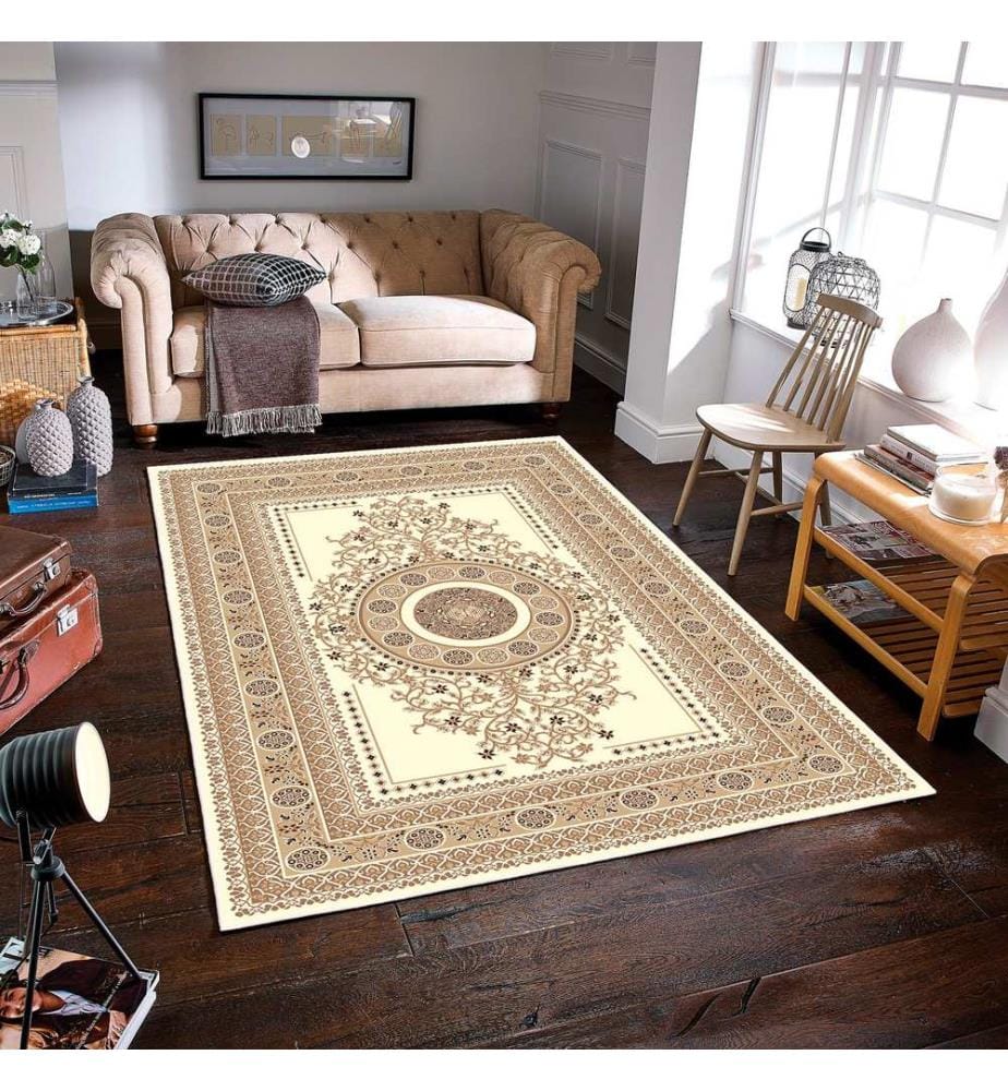 Tappeto, marrone, 70% cotone / 30% ciniglia, 80 x 50 cm