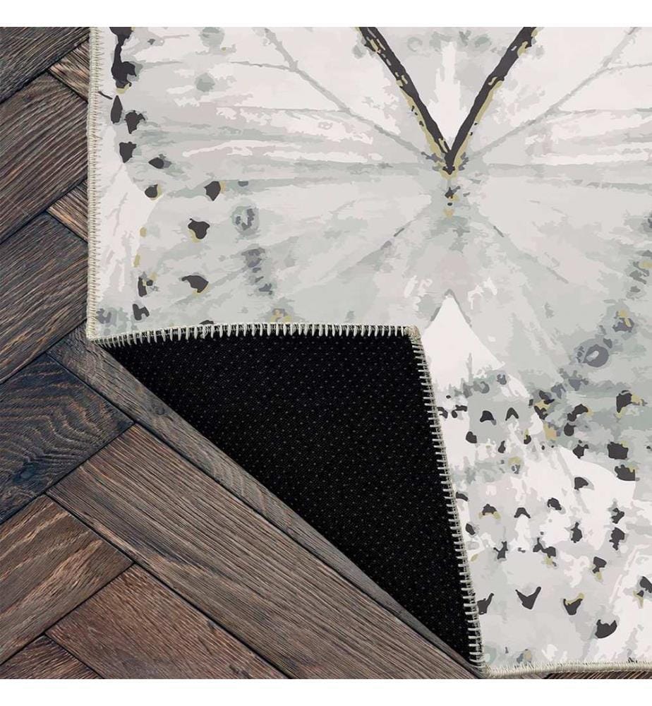 Tappeto, Grigio, 70% Cotone / 30% Ciniglia, 80 x 50 cm