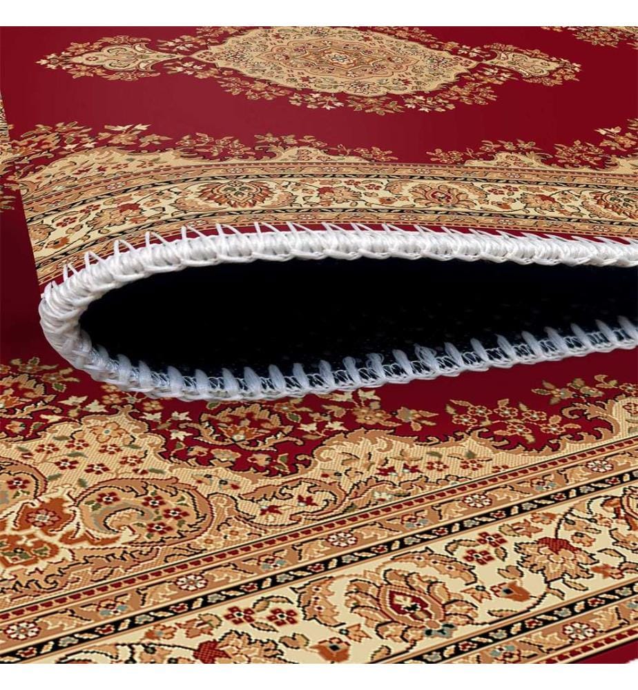 Tappeto, rosso, 70% cotone / 30% ciniglia, 80 x 50 cm