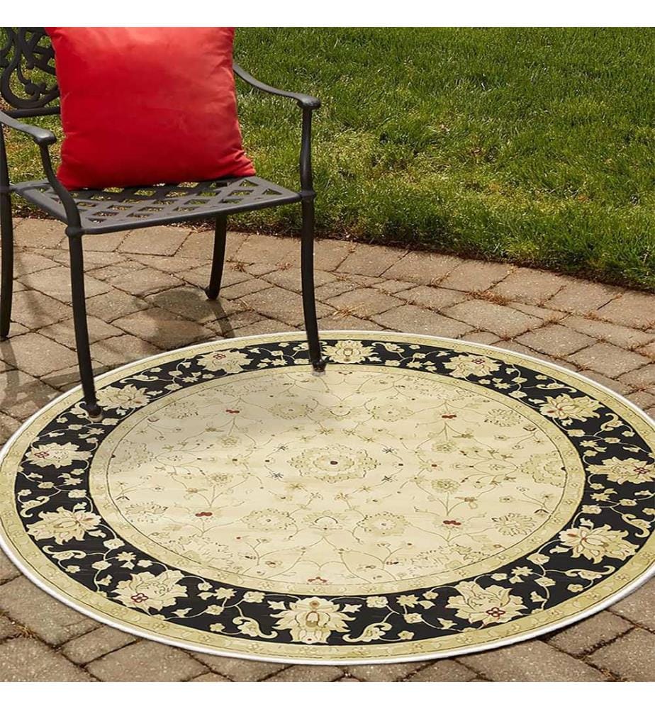 Tappeto, Crema, 70% cotone / 30% ciniglia, 60 x 60 cm