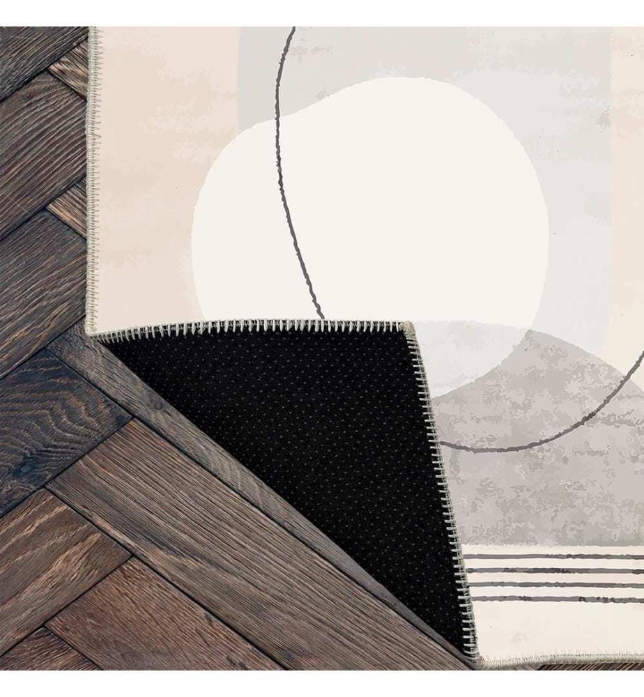 Tappeto, Crema, 70% cotone / 30% ciniglia, 80 x 50 cm