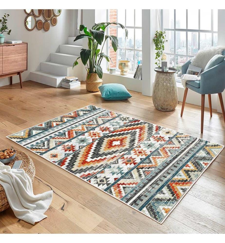 Tappeto, Grigio, 70% Cotone / 30% Ciniglia, 80 x 50 cm