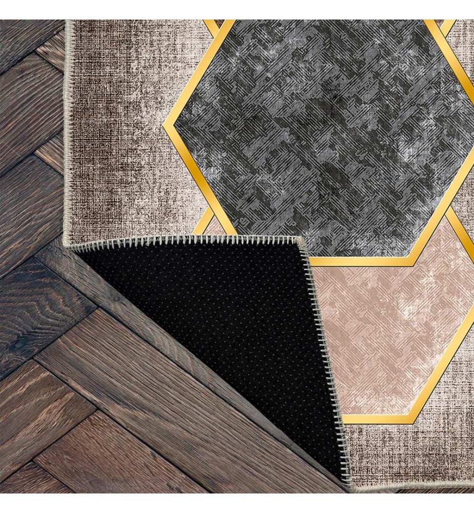 Tappeto, marrone, 70% cotone / 30% ciniglia, 80 x 50 cm