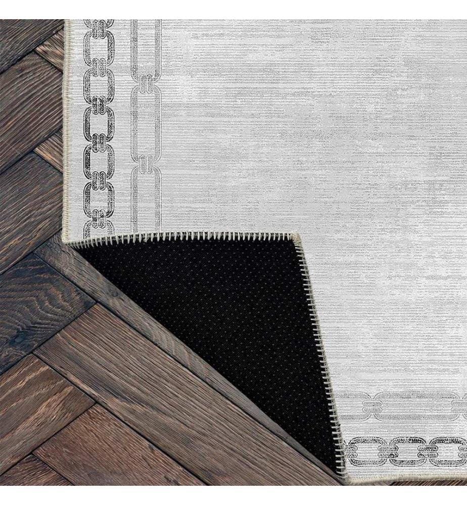 Tappeto, Grigio, 70% Cotone / 30% Ciniglia, 80 x 50 cm