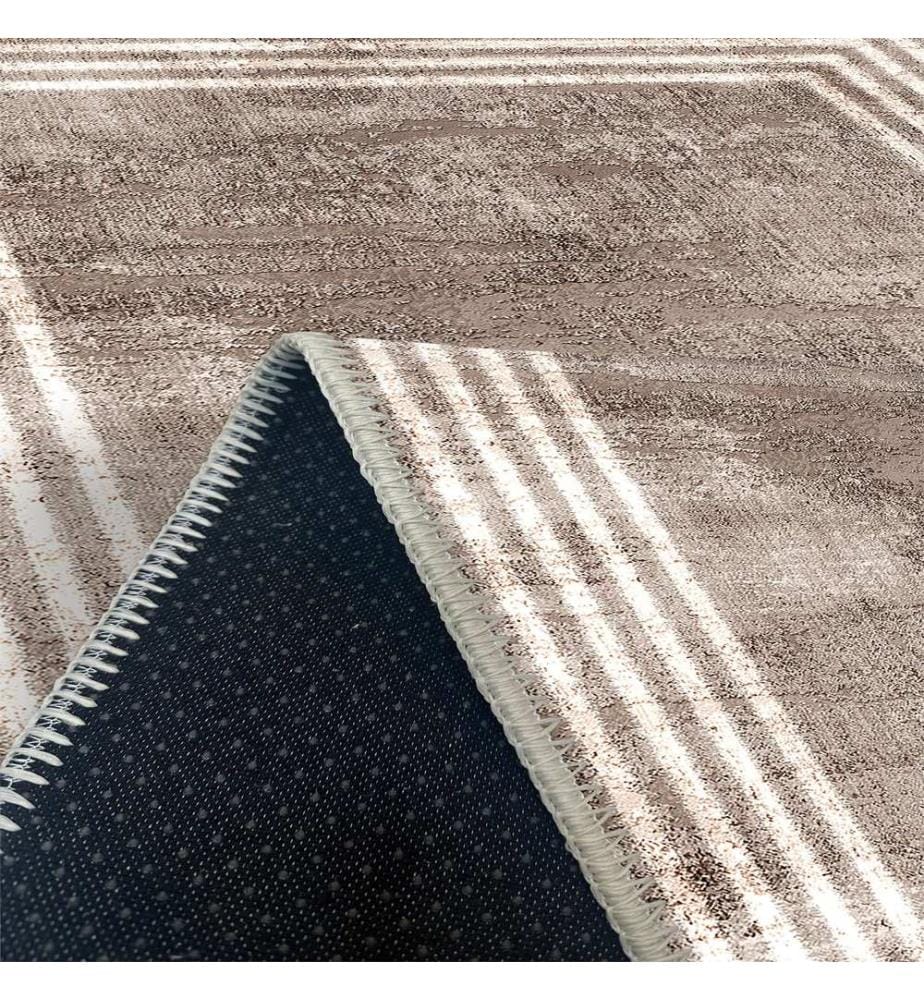 Tappeto, marrone, 70% cotone / 30% ciniglia, 80 x 50 cm