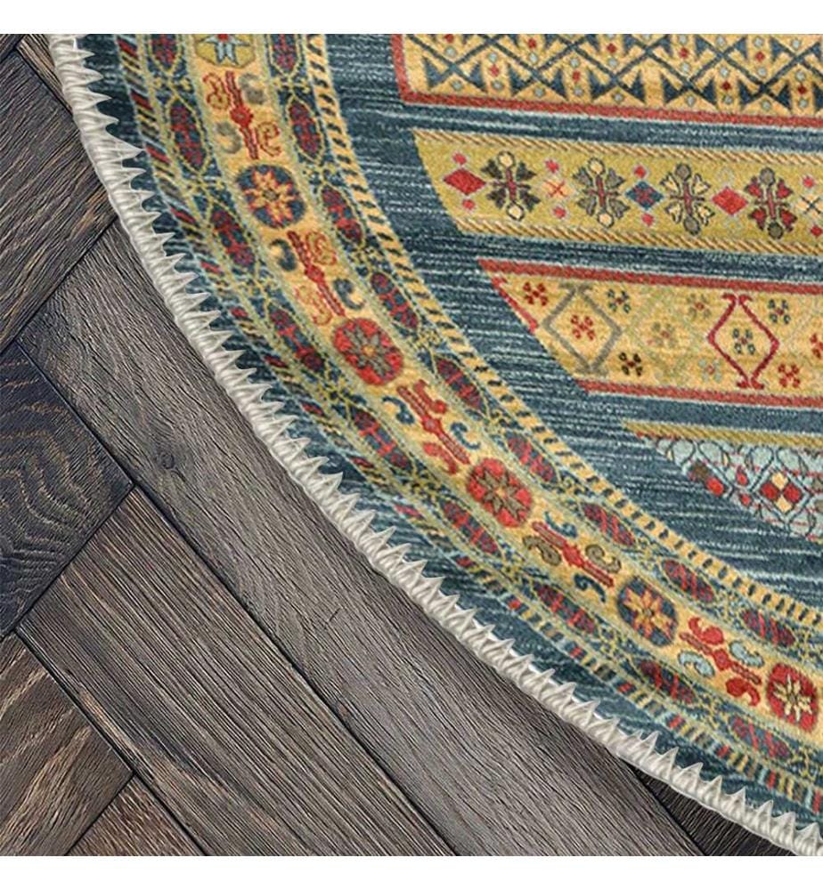 Tappeto, Grigio, 70% Cotone / 30% Ciniglia, Diametro: 60 cm