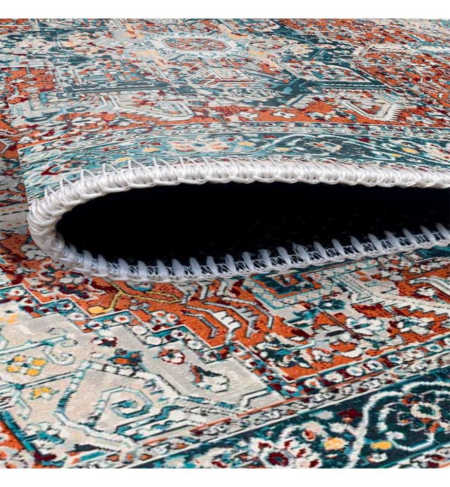 Tappeto, blu, 70% cotone / 30% ciniglia, 80 x 50 cm