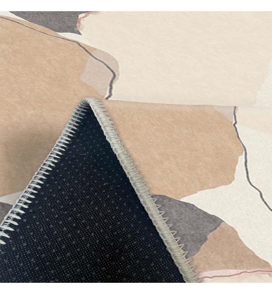 Tappeto, Crema, 70% cotone / 30% ciniglia, 80 x 50 cm