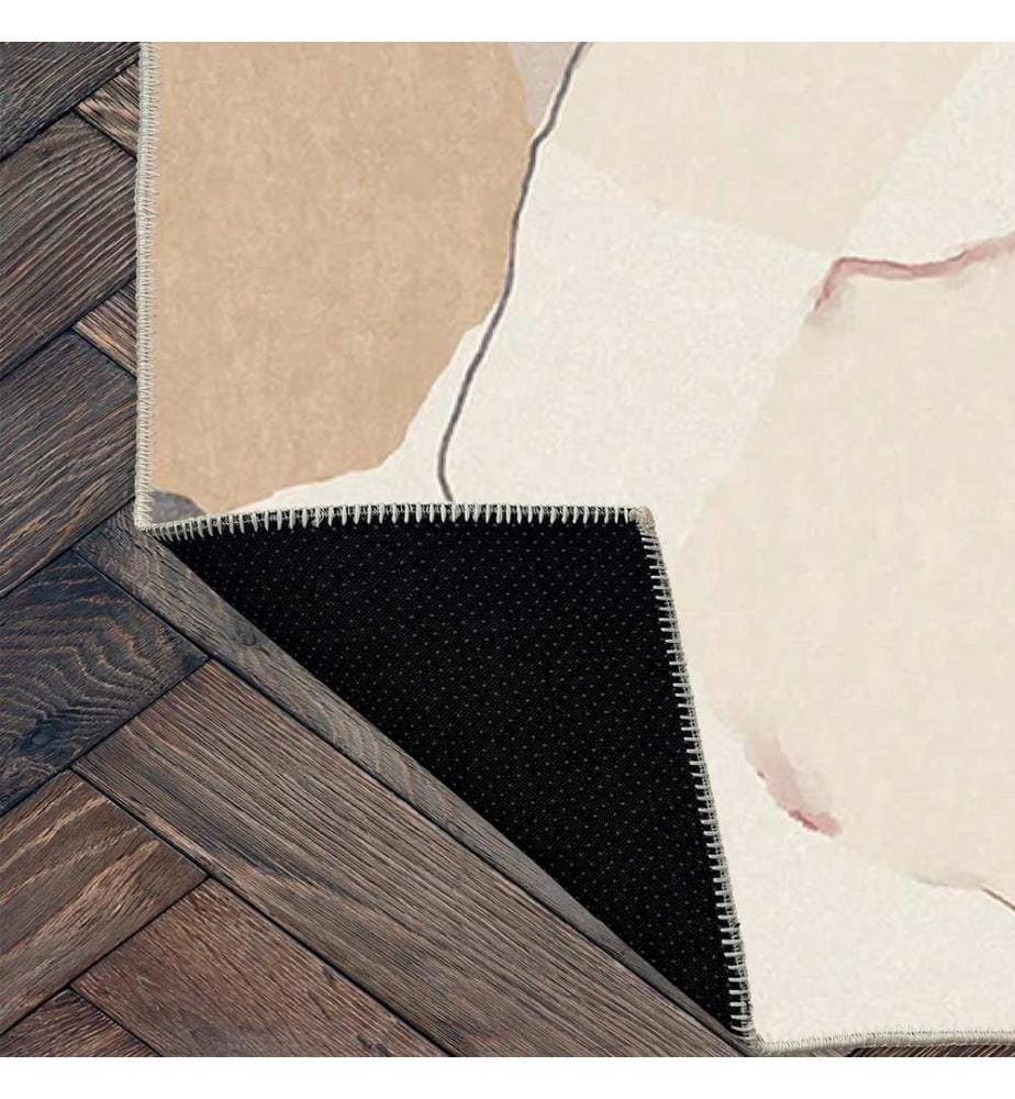 Tappeto, Crema, 70% cotone / 30% ciniglia, 80 x 50 cm