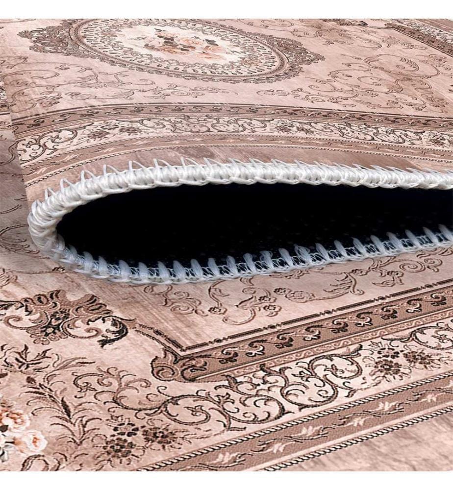 Tappeto, marrone, 70% cotone / 30% ciniglia, 80 x 50 cm
