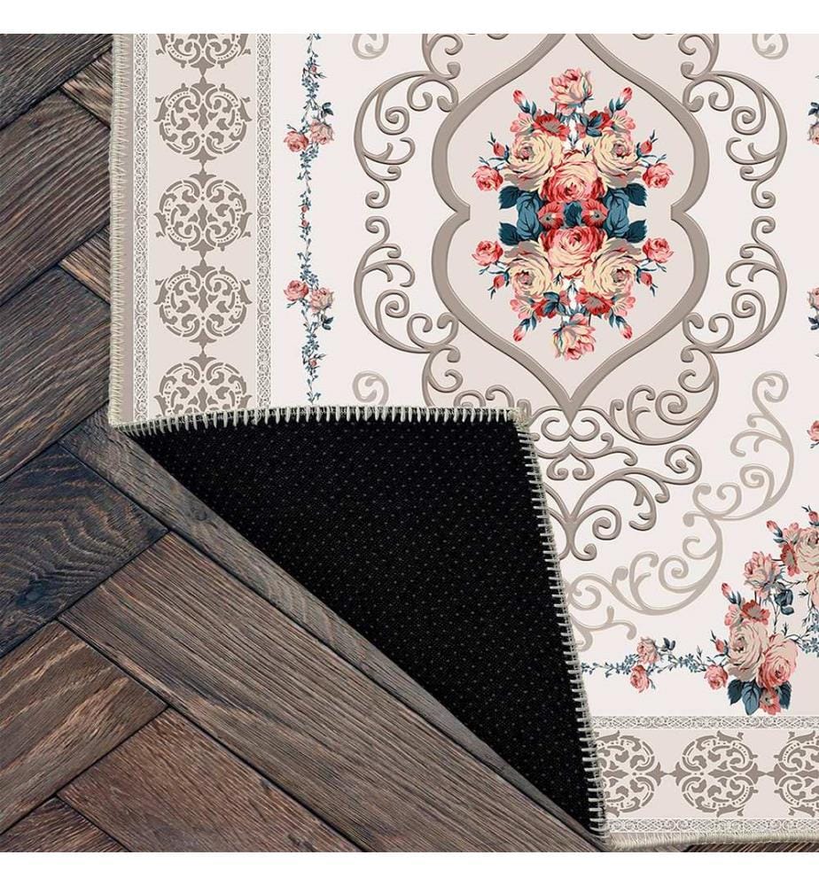 Tappeto, Crema, 70% cotone / 30% ciniglia, 80 x 50 cm