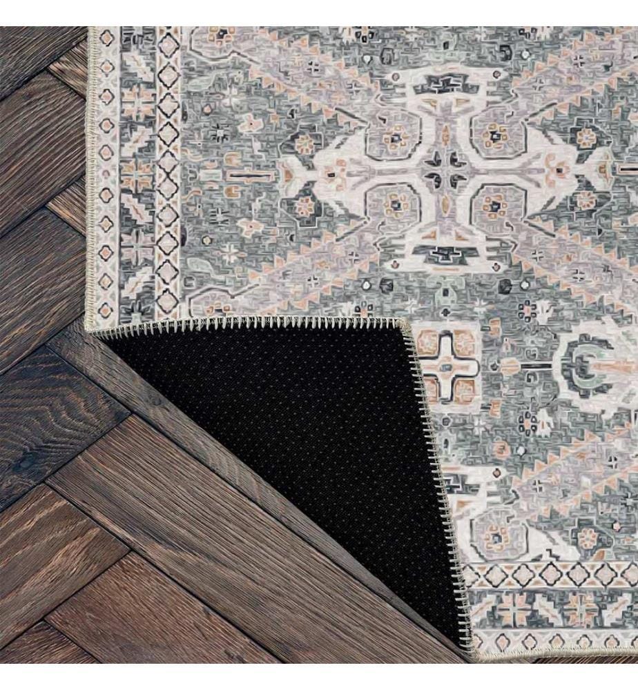 Tappeto, Grigio, 70% Cotone / 30% Ciniglia, 80 x 50 cm