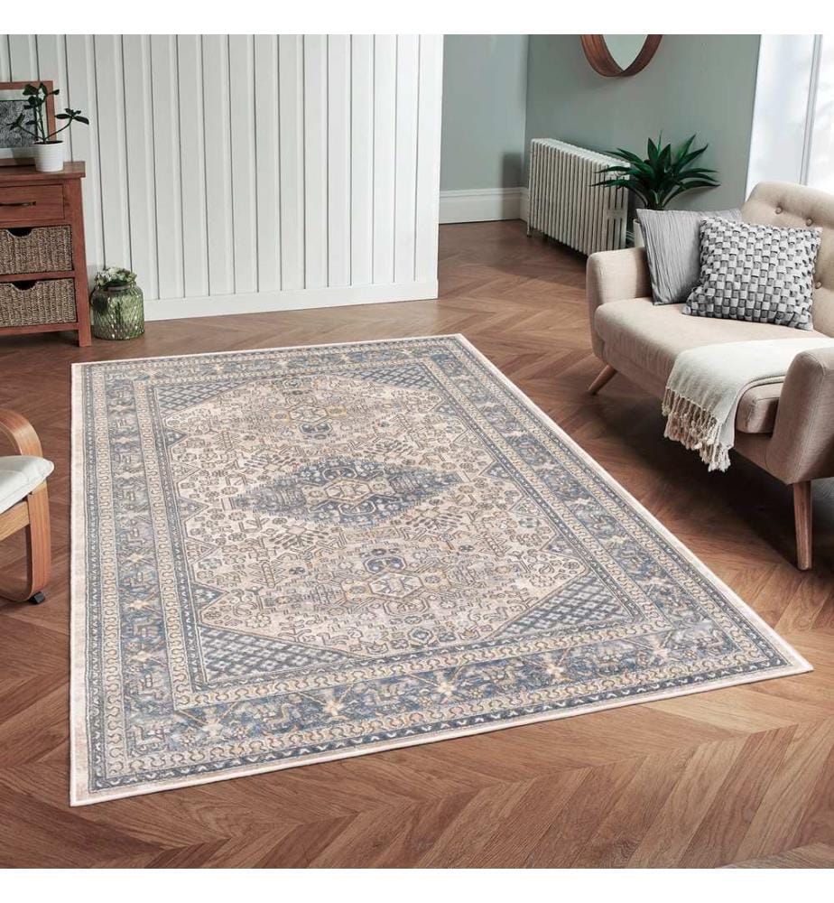 Tappeto, Grigio, 70% Cotone / 30% Ciniglia, 80 x 50 cm