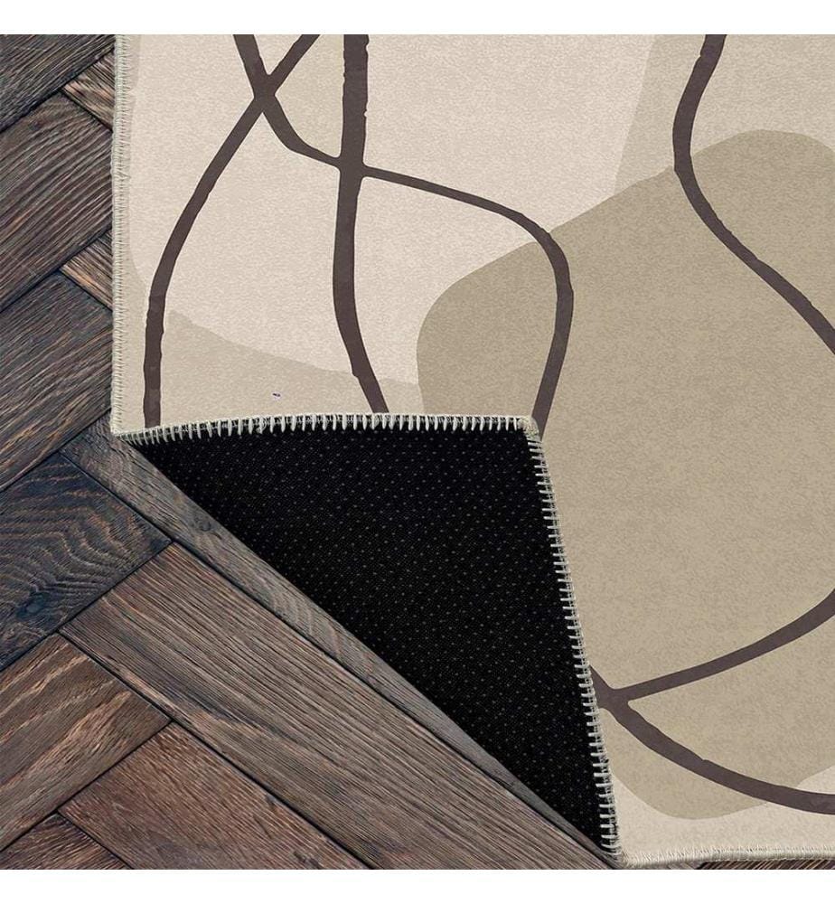 Tappeto, Crema, 70% cotone / 30% ciniglia, 80 x 50 cm