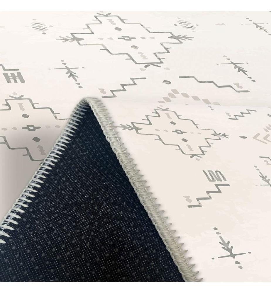 Tappeto, Crema, 70% cotone / 30% ciniglia, 80 x 50 cm