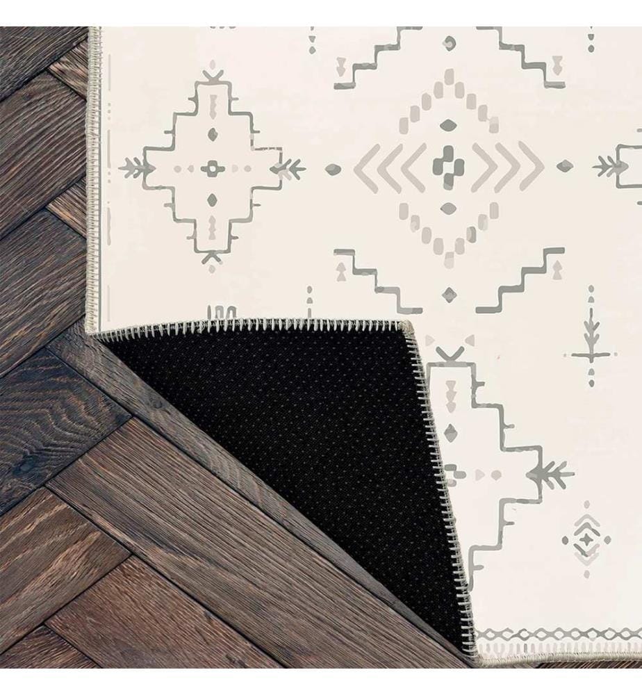 Tappeto, Crema, 70% cotone / 30% ciniglia, 80 x 50 cm