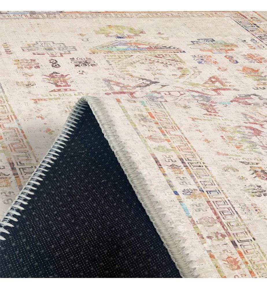 Tappeto, Crema, 70% cotone / 30% ciniglia, 80 x 50 cm