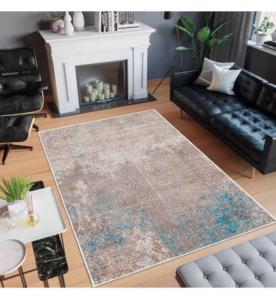 Tappeto, marrone, 70% cotone / 30% ciniglia, 80 x 50 cm