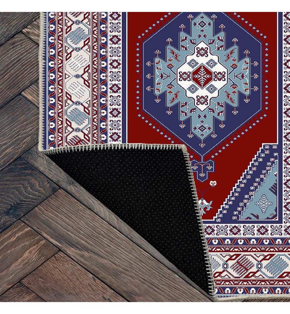 Tappeto, Rosso chiaretto, 70% cotone / 30% ciniglia, 80 x 50 cm