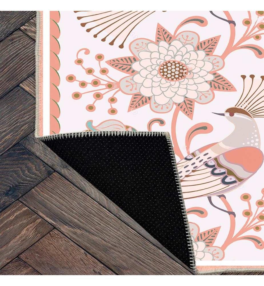 Tappeto, arancione, 70% cotone / 30% ciniglia, 80 x 50 cm