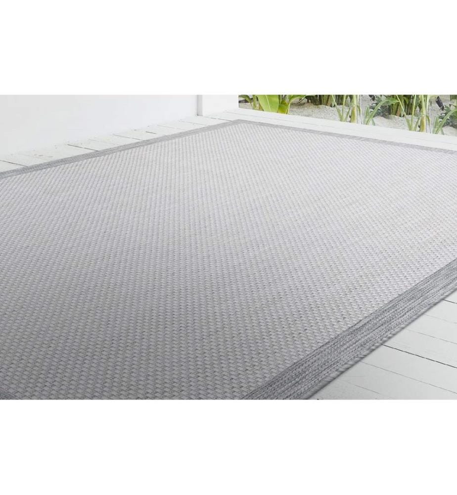 Tapis, anthracite, blanc, 100% sisal, 50 x 80 cm