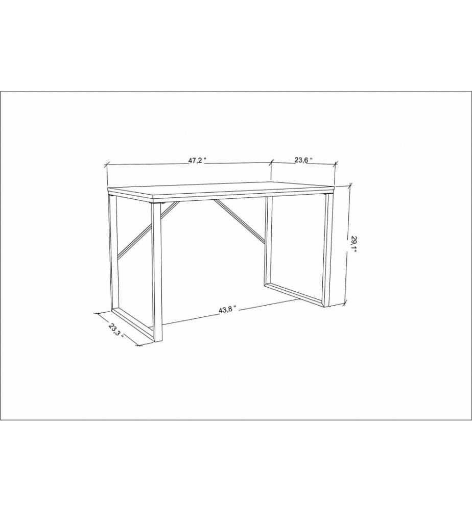 Bureau d'étude, blanc, anthracite, panneau de particules mélaminé