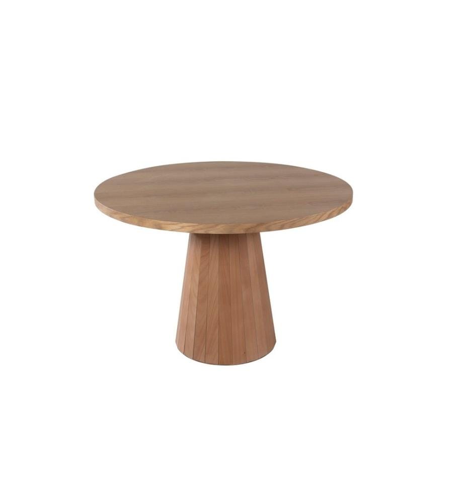 Ensemble table et chaises de salle à manger, 5 pièces, naturel, bois de hêtre, tissu : Lin