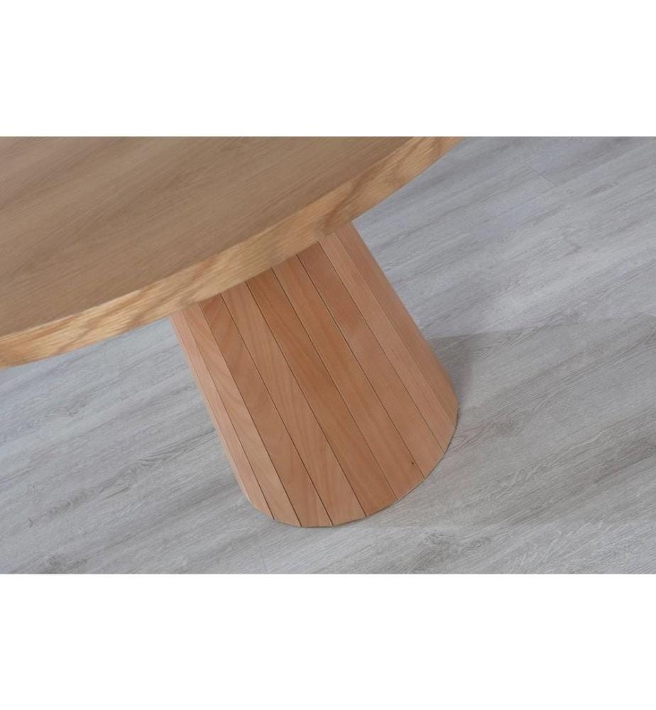 Ensemble table et chaises de salle à manger, 5 pièces, naturel, bois de hêtre, tissu : Lin