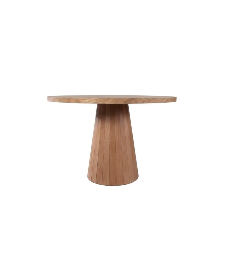 Ensemble table et chaises de salle à manger, 5 pièces, naturel, bois de hêtre, tissu : Lin