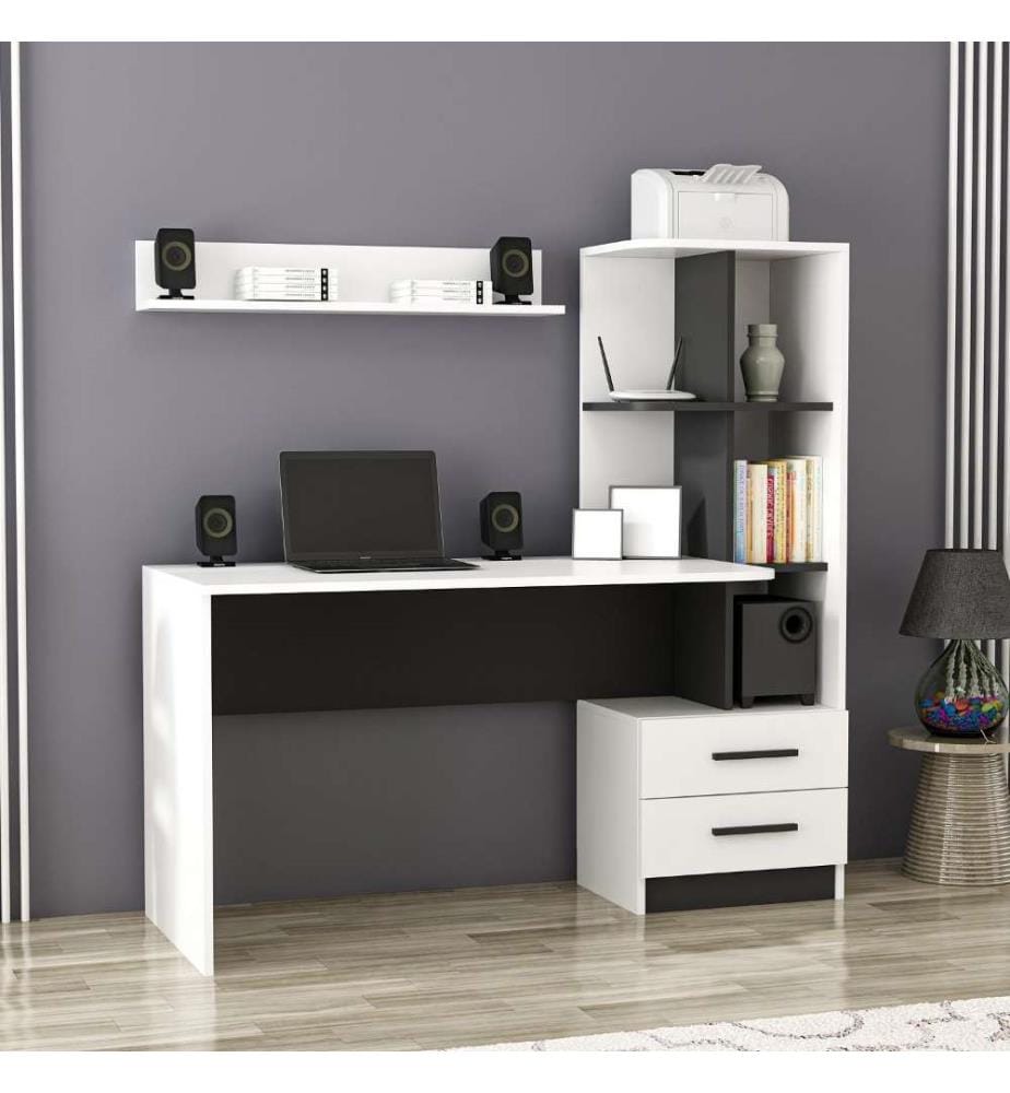 Bureau d'étude, blanc, noir, panneau de particules mélaminé