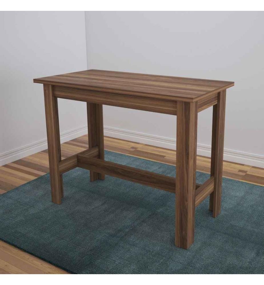 Table de salle à manger, noyer, panneau de particules mélaminé