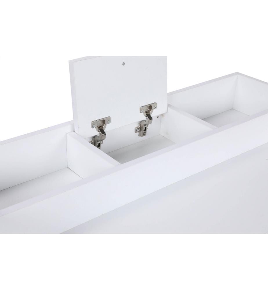 Table de maquillage, blanc, panneau de particules mélaminé